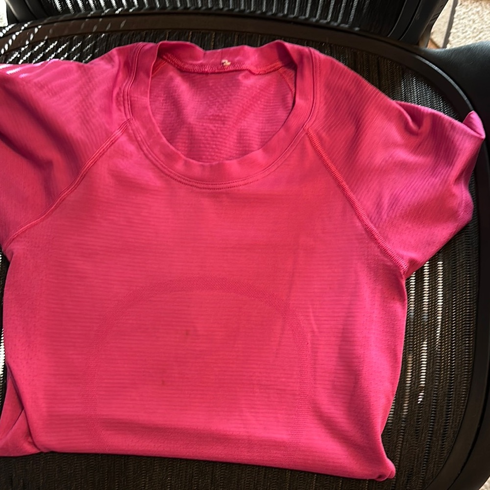 Lululemon Pink Short Sleeve Top